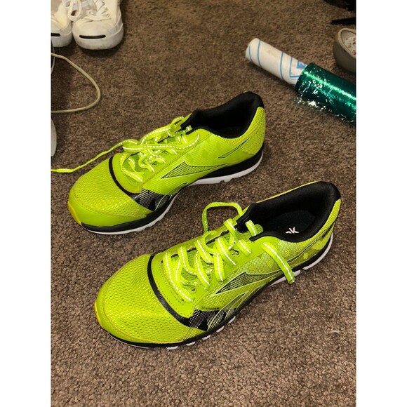 Reebok Sublite Yellow Black Women's Running Sneakers Size 7 - Picture 2 of 6